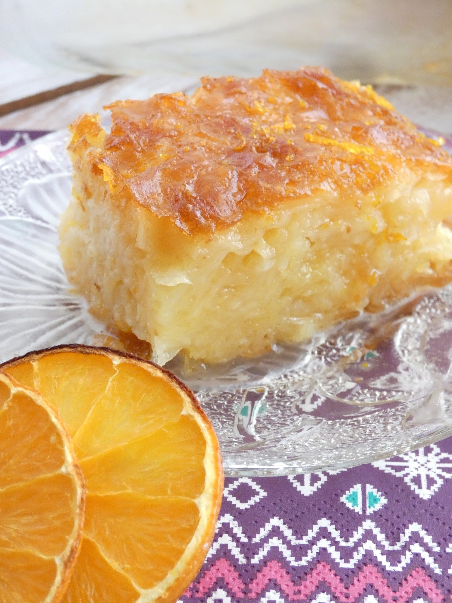 Portokalopita-Greek orange cake with syrup | my baking saga
