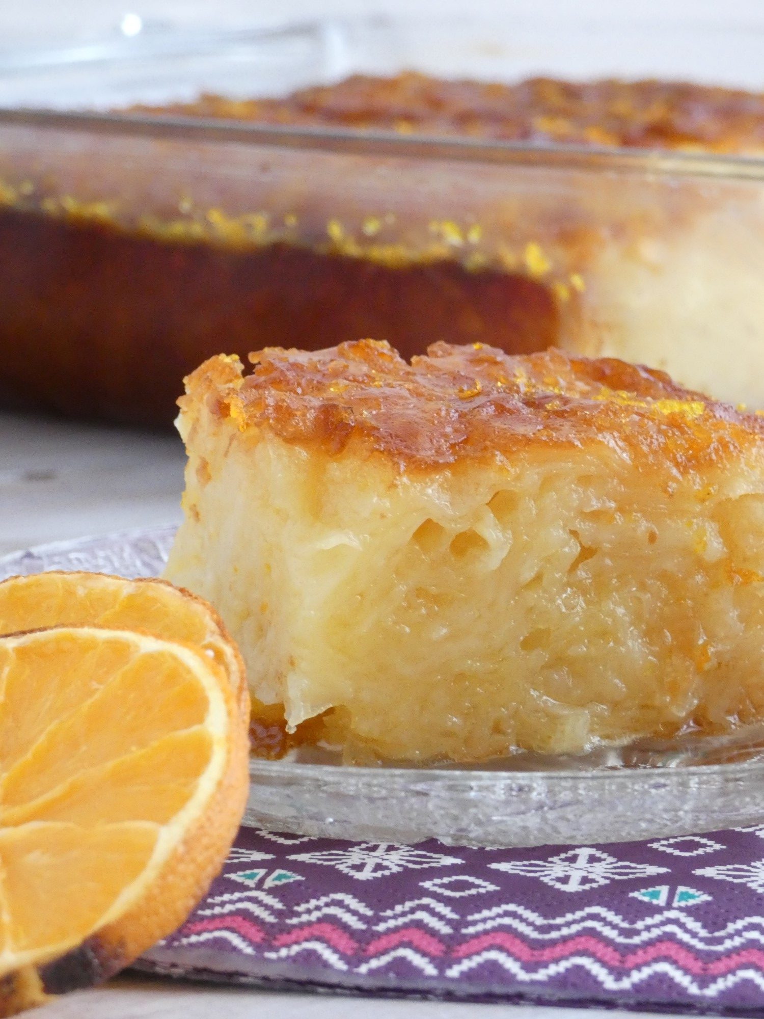 portokalopita-Greek orange cake with syrup