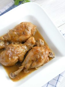 chicken legs with mustard and honey