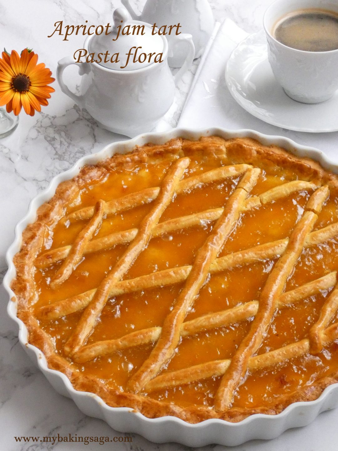 Apricot jam tart - Pasta flora