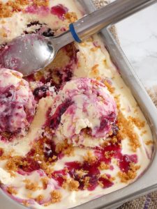 Cheesecake Ice Cream with Cherries